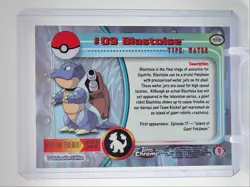 BLASTOISE 2000 TOPPS CHROME POKEMON TV ANIMATION EDITION #09 Q2371 - Image 2