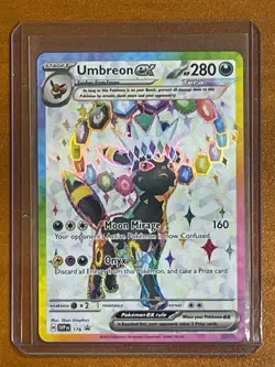 Prismatic Evolutions Premium Figure Collection Umbreon ex 176 Holo Promo Pokemon - Image 1