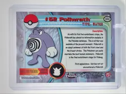 POLIWRATH 2000 TOPPS CHROME POKEMON TV ANIMATION EDITION #62 Q2371 - Image 2