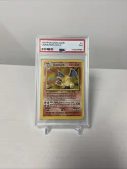 1999 POKEMON BASE SET UNLIMITED HOLO #4 CHARIZARD HOLO - PSA 7 - Image 1