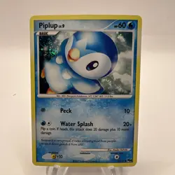 Pokemon TCG Piplup 15/17 Holo Pop Series 8 - Image 1