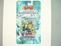 YuGiOh BLUE EYES WHITE DRAGON UNLIMITED 1996 Factory Sealed BOOSTER BLISTER PACK - Image 2