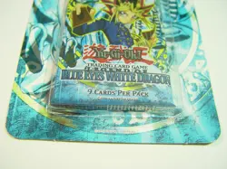 YuGiOh BLUE EYES WHITE DRAGON UNLIMITED 1996 Factory Sealed BOOSTER BLISTER PACK - Image 3