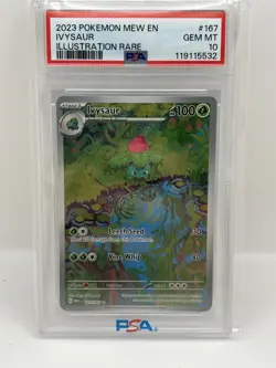 Pokemon TCG 2023 Bulbasaur Special Illustration Rare Card PSA 10 166/165 - Image 1