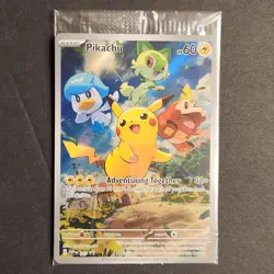 Sealed Pikachu SVP 027 Scarlet & Violet Paldea Evolved Promo Card ETB Elite Box - Image 1