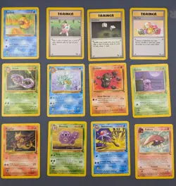 Pokemon TCG Fossil Card Lot 12 Cards Vintage WOTC - Image 1