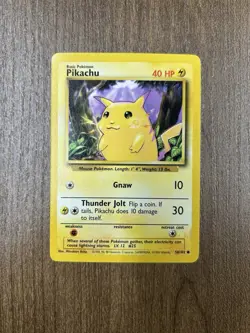 Pikachu - Base Set - 58/102 - Pokemon Card WOTC - MP - Image 1