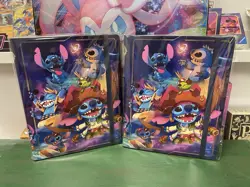 Lorcana X2 Stitch Card Binder Portfolio Azurite Sea Gift Set Holds 252 Card Each - Image 1