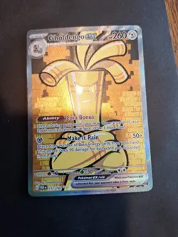 Gholdengo EX 252/182 Sv04: Paradox Rift Holofoil Card Near Mint Condition - Image 1