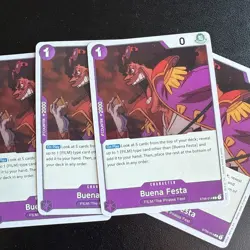 One Piece Starter Deck 5: Film Edition Buena Festa ST05-014 Card X4 - Image 2