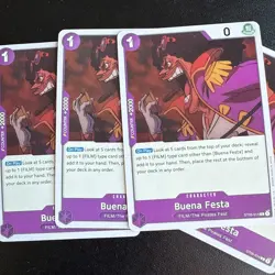 One Piece Starter Deck 5: Film Edition Buena Festa ST05-014 Card X4 - Image 3