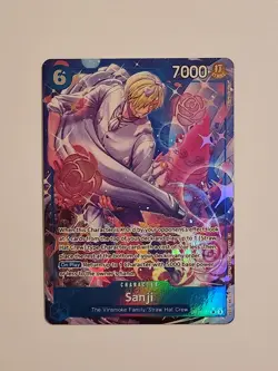 Sanji OP11-051 Alternate Art One Piece Card English A Fist of Divine Speed - Image 1