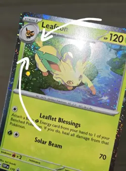 PERFECT FART SWIRL 🌀💫 NM Leafeon 170 SVP Cosmos Holo Star Promo Pokemon Card - Image 1