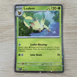 PERFECT FART SWIRL 🌀💫 NM Leafeon 170 SVP Cosmos Holo Star Promo Pokemon Card - Image 2