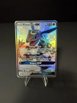 Rayquaza GX 177a/168 Hidden Fates Alternate Art Shiny Pokemon Card - Image 1