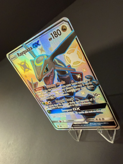 Rayquaza GX 177a/168 Hidden Fates Alternate Art Shiny Pokemon Card - Image 4