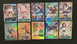 One Piece SR Alt Art Singles LOT of 10 Cards Japanese Bundle Holos, Wholesale - Image 1