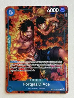 One Piece Card Game CCG TCG Portgas.D.Ace OP08-052 TR Treasure Rare Alt Art - Image 1