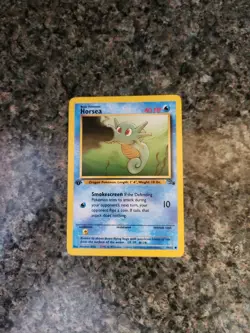 1st Edition Horsea 49/62 - Fossil - Common Pokemon Card - Near Mint (NM) p13 - Image 1