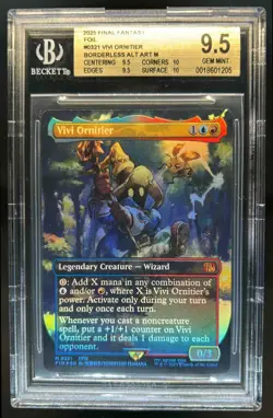 2025 Magic MTG Final Fantasy Vivi Ornitier Borderless Alt Art #0321 BGS 9.5 - Image 1