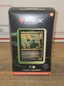 New & Sealed! Magic The Gathering MTG - Commander Starter Deck - Token Triumph - Image 1