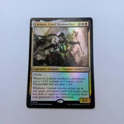 Carmen, Cruel Skymarcher FOIL MTG Mythic Rare Lost Caverns of Ixalan Commander - Image 1