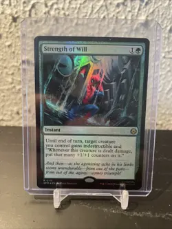 MTG Magic the Gathering Strength of Will Marvel's Spider-Man NM FOIL R 0118 - Image 1