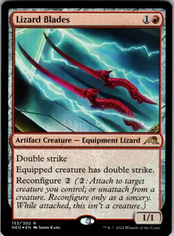 Lizard Blades R Kamigawa: Neon Dynasty 153 NM foil - Image 1