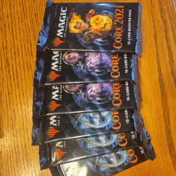 lot of 6 Core Set 2021 Draft Booster PackBrand NEW MTG Magic The Gathering - Image 1