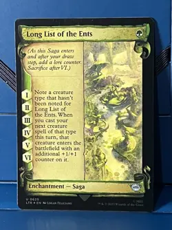 MTG Lord of the Rings Long List of the Ents (Showcase Scrolls) Foil - Image 1