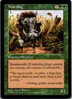 Warthog Magic The Gathering Visions Near Mint - Image 1