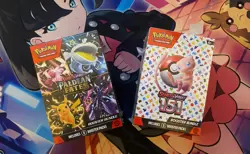 Pokemon TCG Paldean Fates Booster Bundle and 151 Booster Bundle Sealed Lot! - Image 1