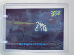 THE CAPTURE OF LUGIA 2000 TOPPS POKEMON THE MOVIE #57 Q2371 - Image 1
