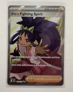 Pokemon Journey Together Iris's Fighting Spirit 180/159 Ultra Rare Full Art - Image 1