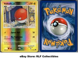 2007 Pokemon, D&P Secret Wonders, #117/132 Voltorb, Reverse Holo Common - Image 1