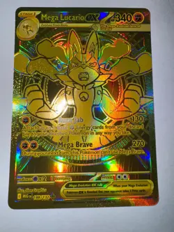 Pokemon TCG: Mega Evolution (MEG/ME01): Mega Lucario EX 188/132 Gold Foil - Image 3