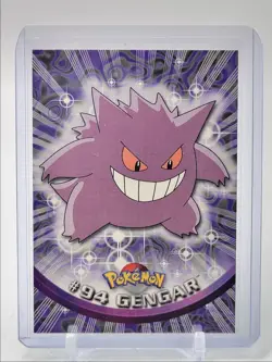 GENGAR 2000 TOPPS POKEMON TV ANIMATION EDITION RAINBOW FOIL #94 C Q2371 - Image 1