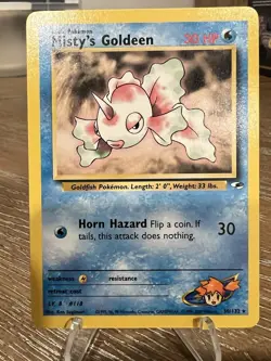 Pokemon TCG Misty's Goldeen 30/132 - Gym Heroes NMT - Image 1