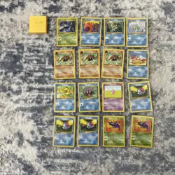 Vintage Pokemon 1st Edition Fossil Series - lot of 16 cards - Non Holo - Image 1