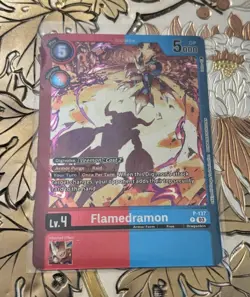Digimon Card Game Flamedramon P-137 LM-06 Billion Bullet Limited Promo AUC5 - Image 1