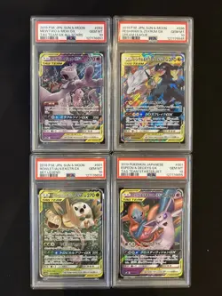 PSA 10 Pokemon Card Game Japanese Tag Team GX RR 4 Card Set Bulk Holo - Image 1