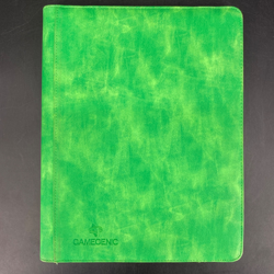 Prime Album 18 Pocket Velvet Green Binder by Gamegenic Holds 360 Cards - Image 1