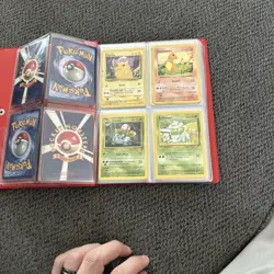 Vintage Pokemon Binder Collection Pikachu Holo Card Lot - Image 2