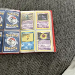 Vintage Pokemon Binder Collection Pikachu Holo Card Lot - Image 4