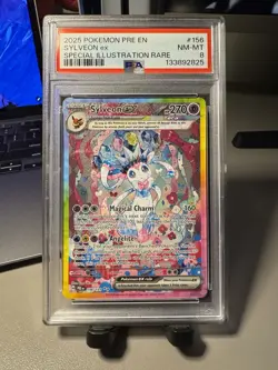 Pokemon 2025 Pre en Sylveon EX Special Illustration Rare Card #156 - Image 1