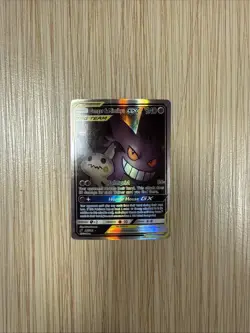 Pokemon TCG 2019 Gengar & Mimikyu GX 165/181 SM Team Up Alternative Art Card - Image 1