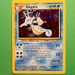 Pokemon TCG Kingdra 8/111 Neo Genesis Holo Rare Card Vintage NM PRETTY SWIRL! - Image 1