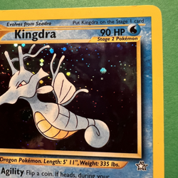Pokemon TCG Kingdra 8/111 Neo Genesis Holo Rare Card Vintage NM PRETTY SWIRL! - Image 3