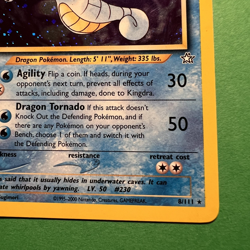 Pokemon TCG Kingdra 8/111 Neo Genesis Holo Rare Card Vintage NM PRETTY SWIRL! - Image 5