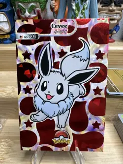 Eevee Red Crack Ice Pokemon Shiny Card Database - Image 1